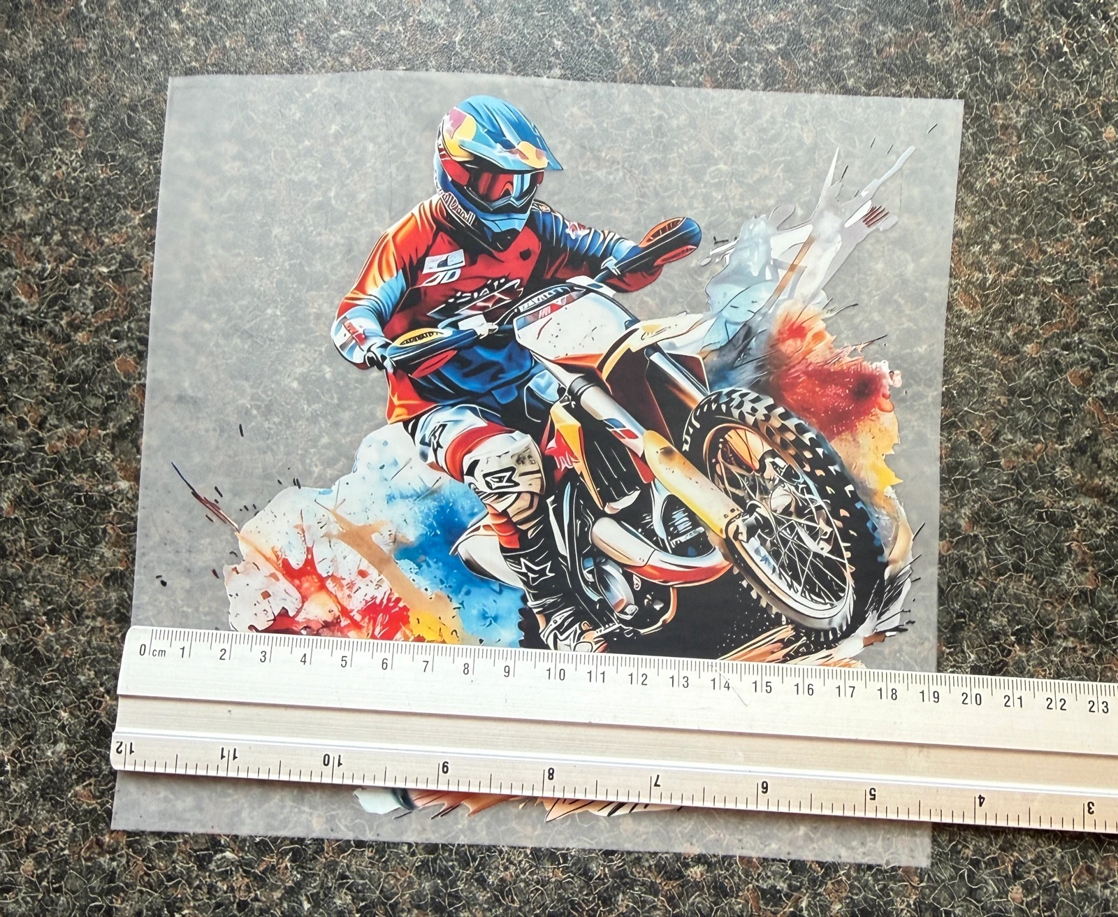 Transferencia DTF Motocross Motorcrosser – photo 2